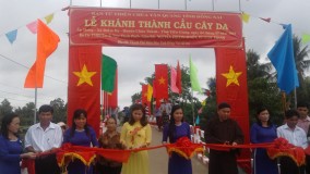 Xã Điềm Hy khánh thành cầu Cây Da